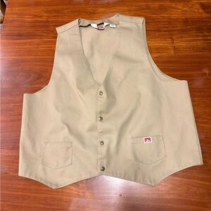 Tan Canvas Ben Davis Vest XXL